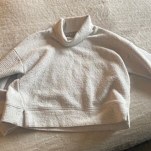 CALIA by Carrie Underwood Textured Gray Turtleneck Sweater Size Small